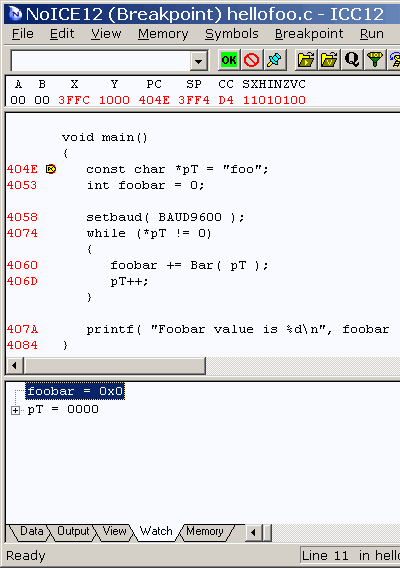 Source code at main()