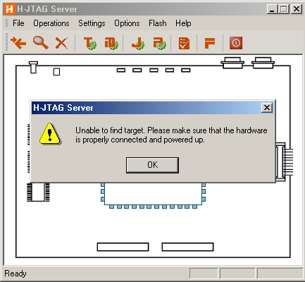 H-JTAG can't find target